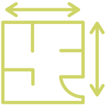 Distribución del espacio viviendas locales edificios Donostia